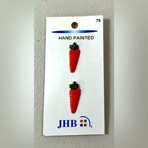 Vintage JHB hand painted Buttons , NEW